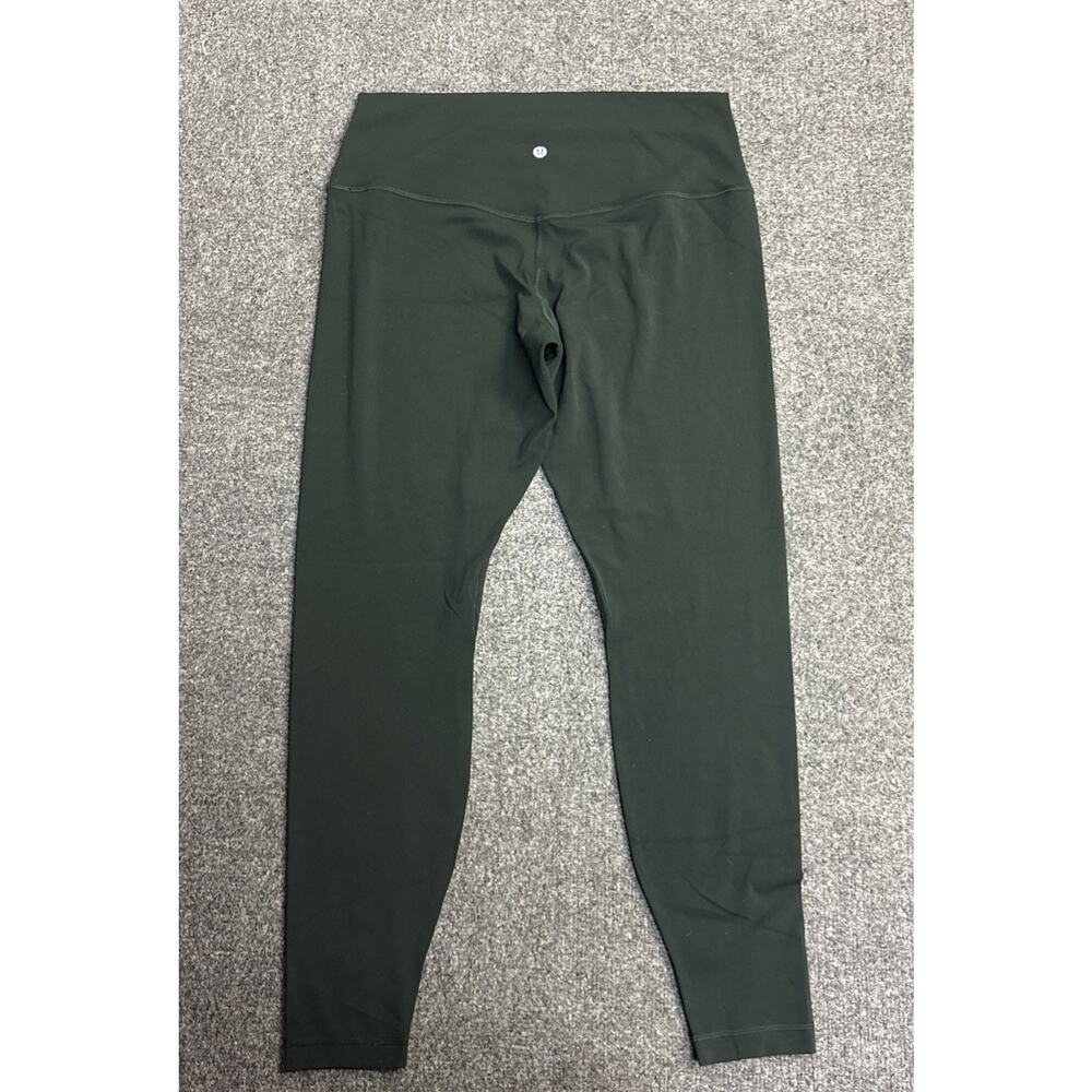 Lululemon Align Highrise Leggings 28” Size 14 Dark Olive Green Gym Yoga Pilates